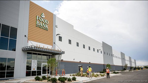 front exterior of new Food Bank facility