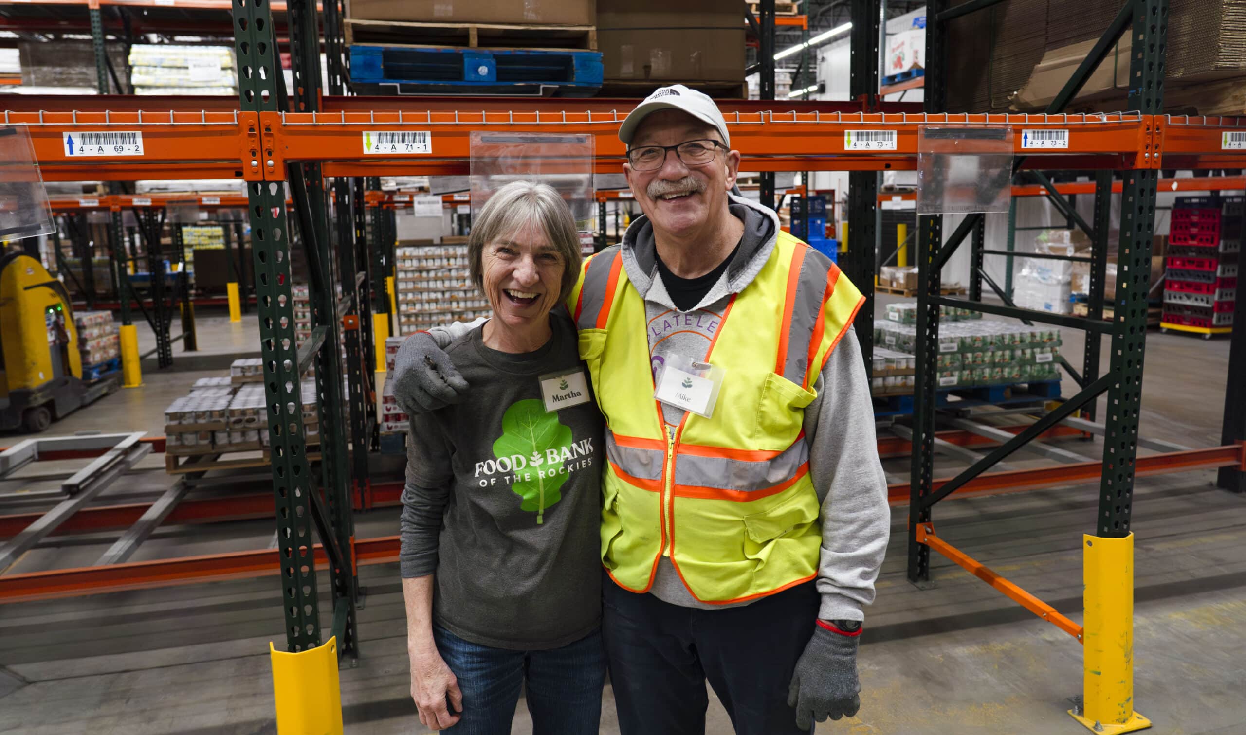 Mike Kenyon and fellow volunteer, Martha King