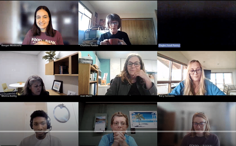 screenshot of a zoom meeting room