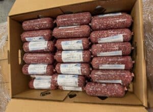 tubes of ground beef