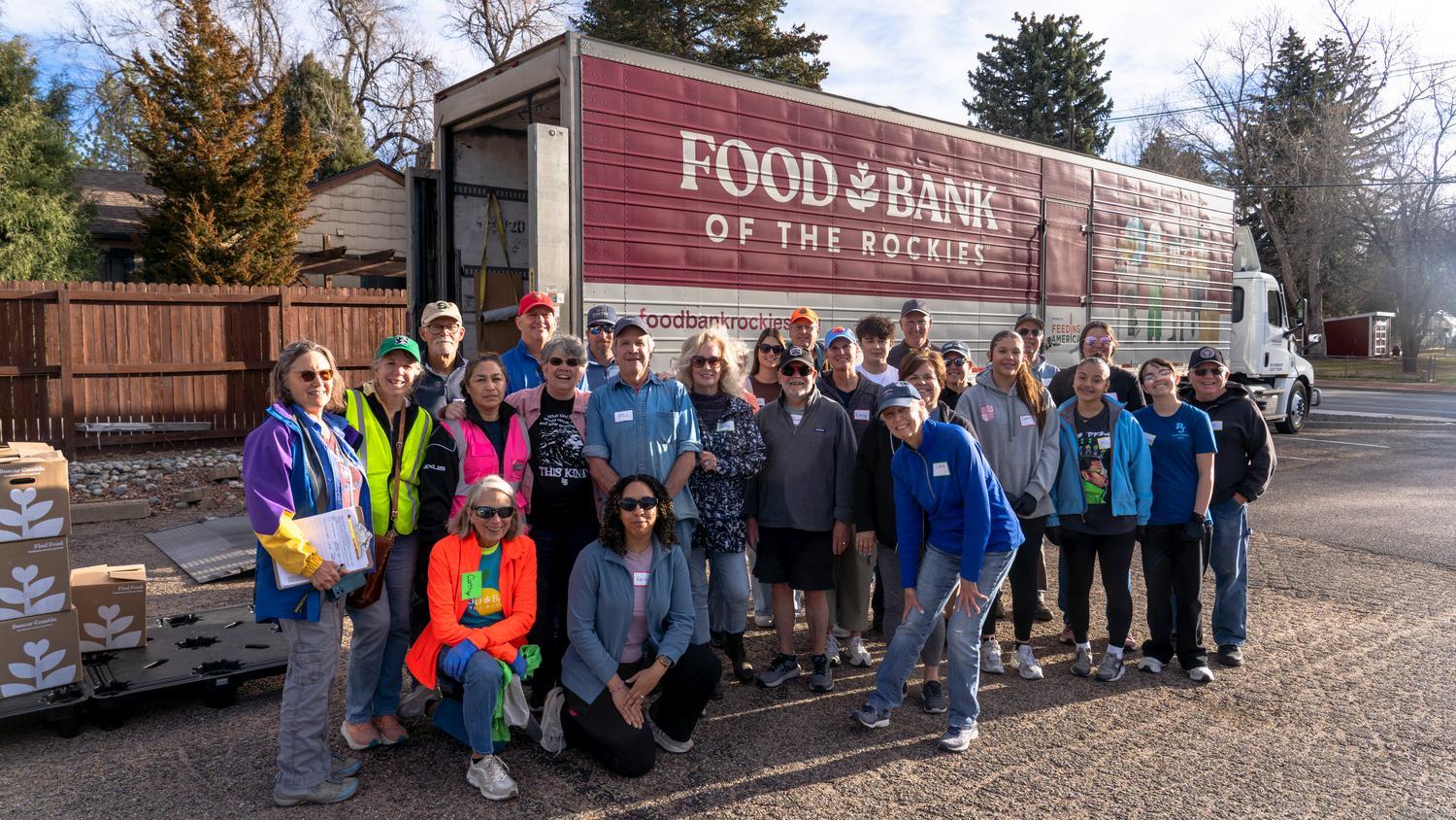 Group shot of volunteers at St. Pauls MP after they found out they are the 2026 Feeding Hope Community Group of the Year