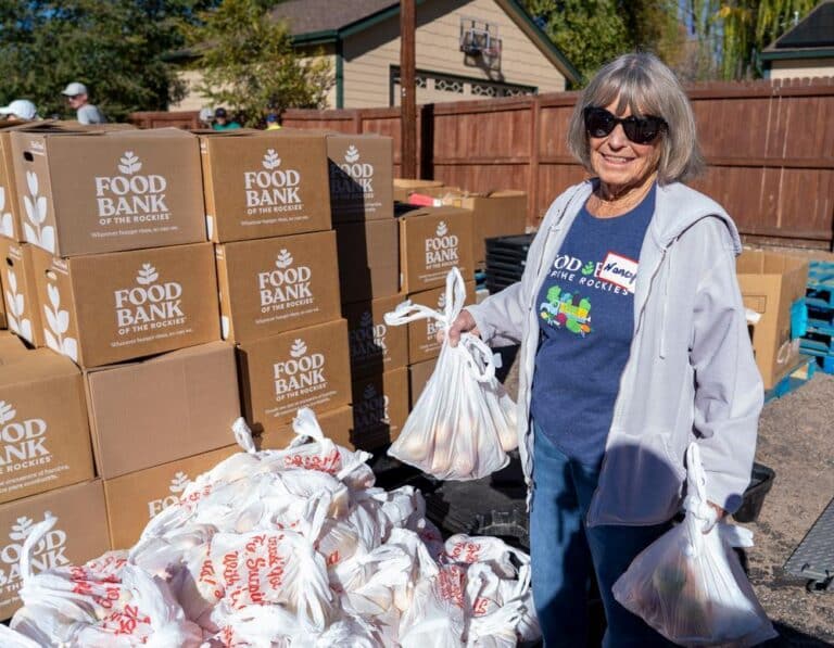 St. Paul's Episcopal Mobile Pantry where nearly 200 families showed up compared to a typical distribution there of around 75.