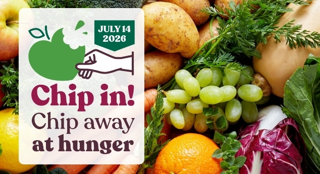 Chip in! Chip away at hunger.